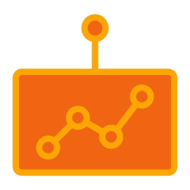 Veri analiz simgesi, vektör illüstrasyonu