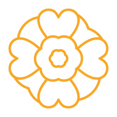 Çiçek ikonu. vektör illüstrasyonu