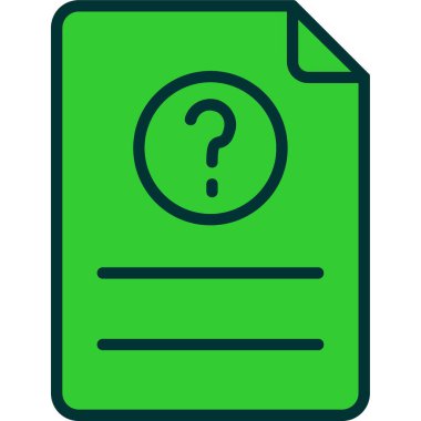 Belge simgesinin vektör illüstrasyonu