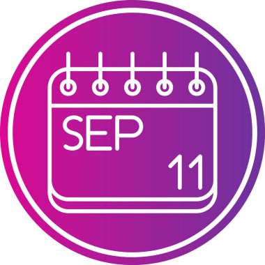 Takvim simgesinin vektör illüstrasyonu