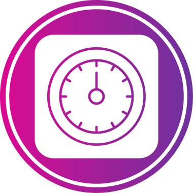 Modern saat simgesinin vektör illüstrasyonu