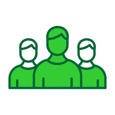 sosyal simge vektör tasarımı olan bir grup insan