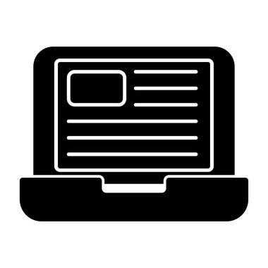 Web sayfası vektör simgesi