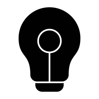 ampul simgesi vektör illüstrasyonu