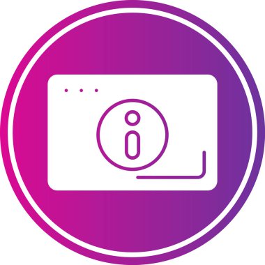 Bilgisayar simgesinin vektör illüstrasyonu