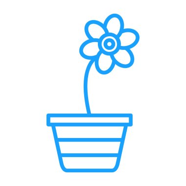çiçek simgesi vektör illüstrasyonu