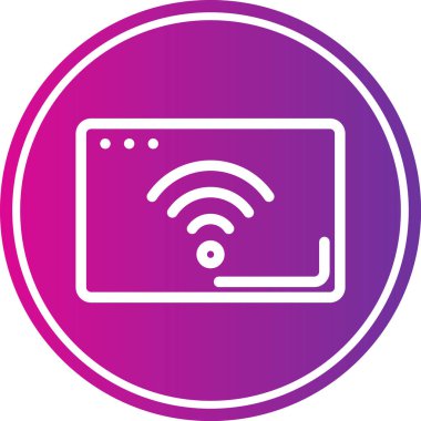 wifi simgesi vektör illüstrasyonu