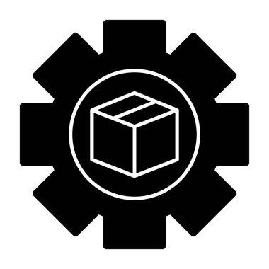 kutu simgesi, vektör illüstrasyonu