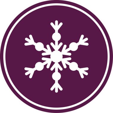 Kar Tanesi ikonu. vektör illüstrasyonu
