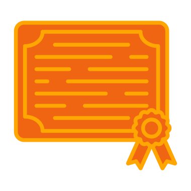 Beyaz arkaplanda sertifika diploma vektör illüstrasyonu