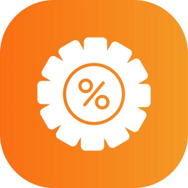 İndirim etiketi simgesinin vektör çizimi