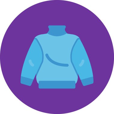 Ceket. Web simgesi basit illüstrasyon