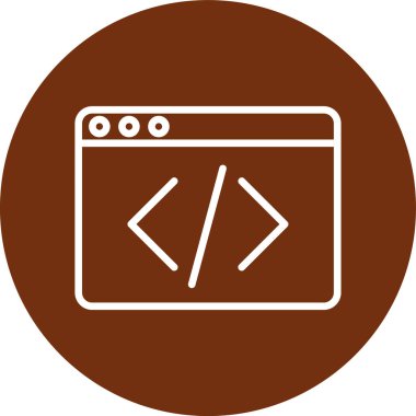 Web tarayıcı simgesi vektör illüstrasyonu