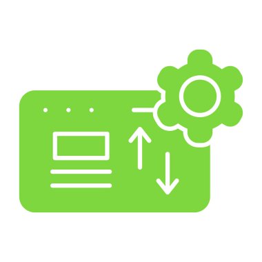 Ağ simgesi. Seo 'nun vektör illüstrasyonu