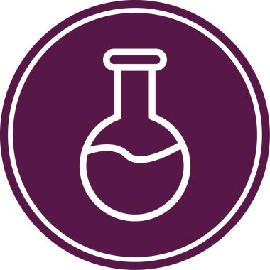 Test tübü simgesinin vektör illüstrasyonu