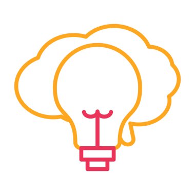 beyin ikonu vektör illüstrasyonu