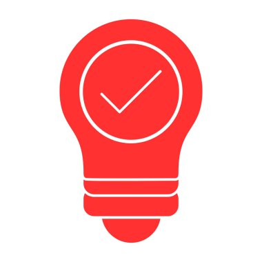 Ampul Simgesi Soyut Arkaplanda İzole Edildi