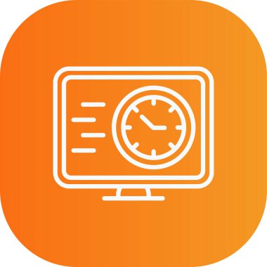 vektör lcd simgesi illüstrasyonu