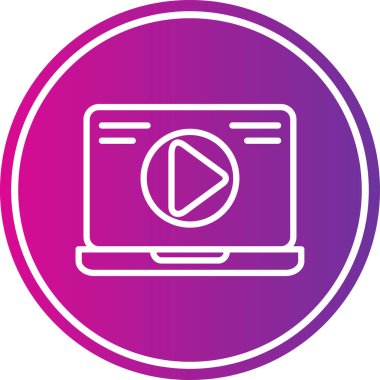 Vektör TV simgesi illüstrasyonu