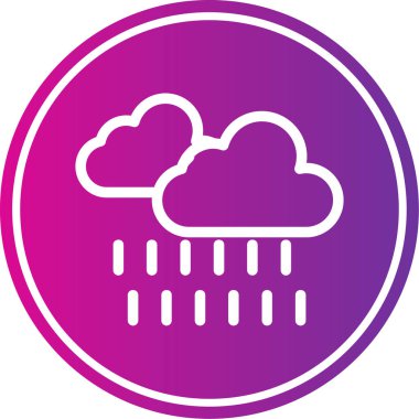 yağmur bulutu vektör illüstrasyonu