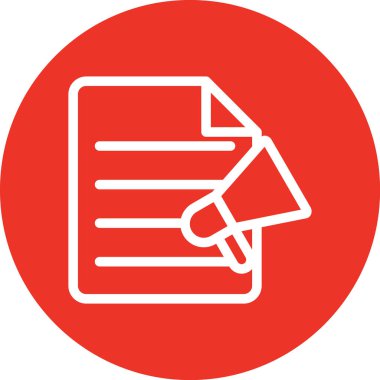 Belge vektör web simgesi