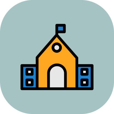 Bina. Web simgesi basit tasarım