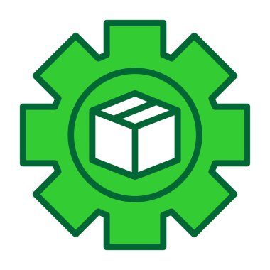 dişli kutusu ikon vektör illüstrasyonu