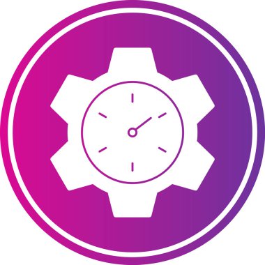 Saat. Web simgesi vektör illüstrasyonu