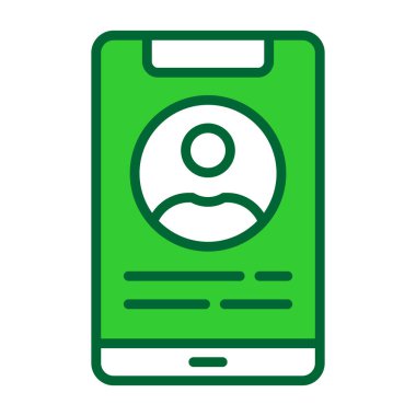 Çağrı merkezi satır ikon vektör illüstrasyonlu akıllı telefon