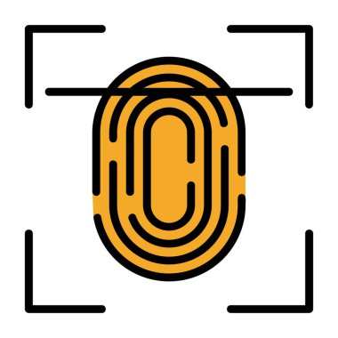 parmak izi tarayıcı simgesi, özet biçimi