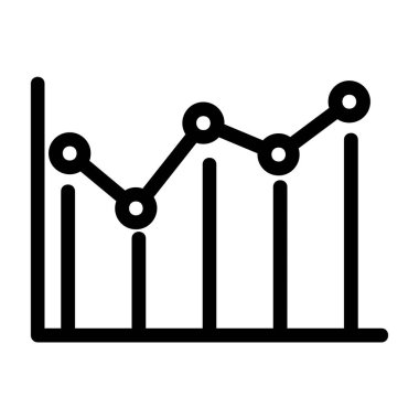 grafik vektörü ince çizgi simgesi