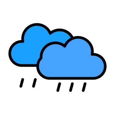 Bulut simgesi vektör illüstrasyonu