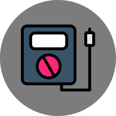 pil simgesi, vektör illüstrasyonu