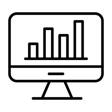 grafik ikonu vektör illüstrasyonu