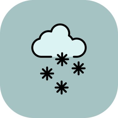 kar simgesi soyut arka grupta izole edildi