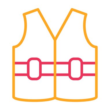 Yelek. Web simgesi basit illüstrasyon