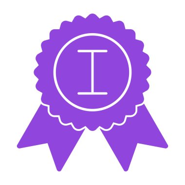 Madalya. Web simgesi basit illüstrasyon