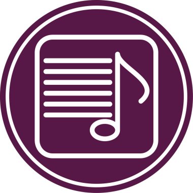 Vektör müzik simgesi illüstrasyonu