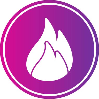 Ateş simgesinin vektör illüstrasyonu