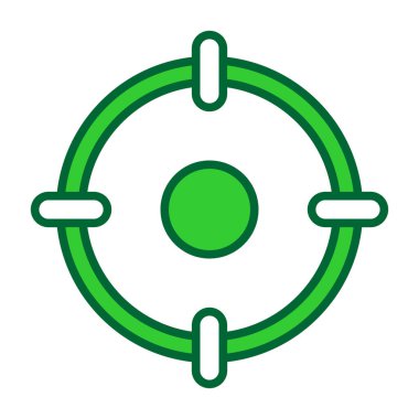 Yeşil ve mavi ikonun vektör illüstrasyonu