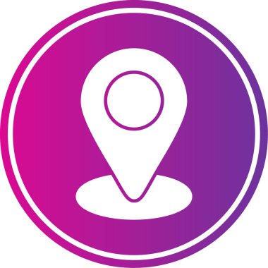 Harita iğnesi. Basit tasarım