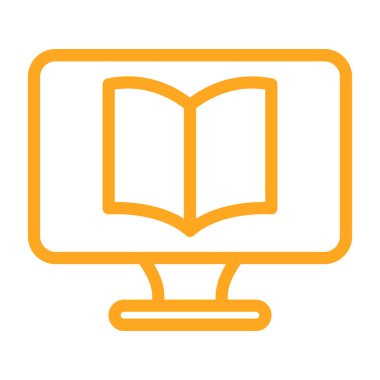 Dizüstü bilgisayar simgesi vektör çizimi