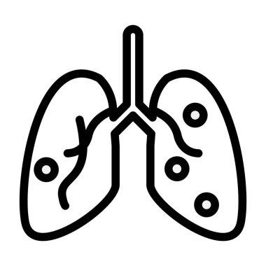 akciğer simgesi, dış hat biçimi