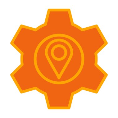 gps konum simgesi vektör çizimi