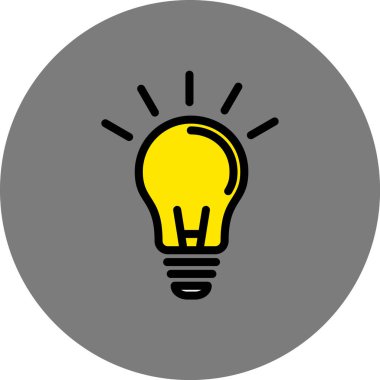 Moda biçimi izole edilmiş arkaplanda ampul simgesi