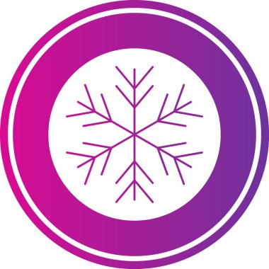 Kar Tanesi simgesinin vektör çizimi