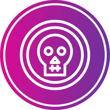 Kurukafa simgesi vektör illüstrasyonu