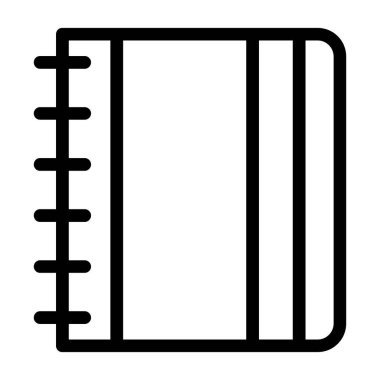 kitap vektörü ince çizgi simgesi