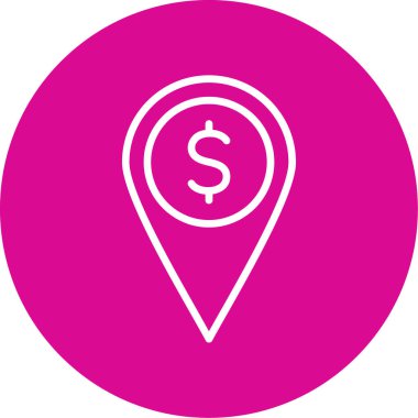 Harita işaretleyici. Basit resimleme