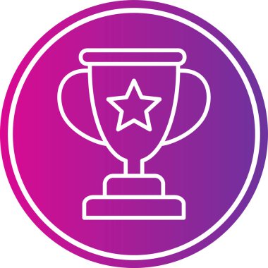 Kupa kupası. Web simgesi basit illüstrasyon